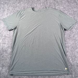 Vuori Strato Tech T Shirt Mens XL Green Heather Short Sleeve Soft Performance
